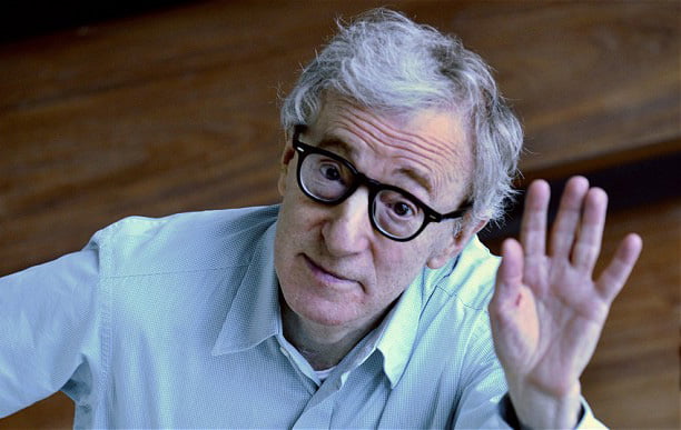 Woody Allen...U.S. film director Woody Allen gestures as he promotes his new film "Vicky Cristina Barcelona", in Barcelona, Spain, Saturday, Sept. 20, 2008. (AP Photo/Manu Fernandez)